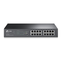 TP-Link TL-SG1016PE 16-Port Gigabit Easy Smart Switch with 8-Port PoE+ Rack Mountable/ Desktop,32 Gbps Switching Capacity,8K MAC Address Table