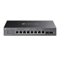 TP-Link SG2210XMP-M2 Omada 8-Port 2.5GBASE-T and 2-Port 10GE SFP+ Smart Switch with 8-Port PoE+, Integration with Omada SDN Controller, Static Routing