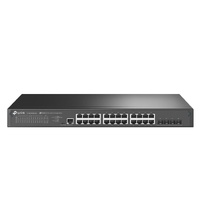 TP-Link SG3428X-M2 Omada 24-Port 2.5GBASE-T L2+ Managed Switch with 4 10GE SFP+ Slots, Integration with Omada SDN Controller, Static Routing, OAM, DDM