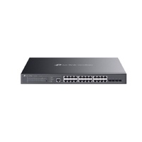 TP-Link SG3428XMPP Omada 24-Port Gigabit and 4-Port 10GE SFP+ L2+ Managed Switch with 16-Port PoE+ & 8-Port PoE++