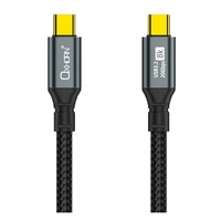 Oxhorn USB 3.2 Gen 2×2 1m USB-C to USB-C 20Gbps 8K@60Hz 20V 100W E-Marker Chip Black fast charging & Video cable Laptop Phones