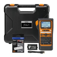 Brother PT-E310BTVP Industrial Handheld Label Printer  - 3 Year Warranty, included Carry case, Rechargeable Li-Ion battery,1xTZE-FX241 and USB-A Cable