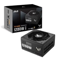 ASUS TUF-GAMING-1200G 1200W 80 Plus Gold Fully Modular PSU, Japanese Capacitors.135mm Fan, Dual Ball Fan Bearings, 10YW