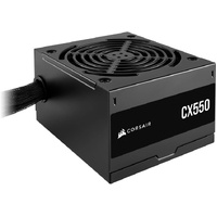 Corsair 550W CX Series, 80 PLUS Bronze Certified, Up to 88% Efficiency,  Compact 125mm design easy fit and airflow, ATX PSU 2023