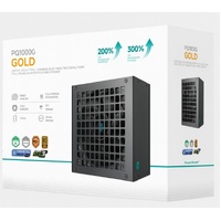 DeepCool PQ1000G 1000W Gamer Storm 80+ Gold/Cybenetics Fully Modular ATX Power Supply 120mm Fan, Japanese Capacitors, DC to DC, ATX12V V3.1,