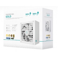 DeepCool PQ1200G WH 1200W Gamer Storm 80+ Gold/Cybenetics Fully Modular ATX Power Supply 120mm Fan, Japanese Capacitors, DC to DC, ATX12V V3.1,