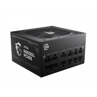 MSI MAG A850GL PCIE5 850W Up to 90% (80 Plus Gold) ATX Power Supply Unit, PFC, 100~240 VAC, 850W, 47-63Hz, PCI-E, SATA, FDD