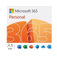 Microsoft 365 Personal 2023 English APAC 1 Year Subscription Medialess NEW for PC & Mac.