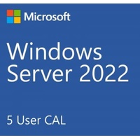 Microsoft Server Standard New 2022 * - 5 Users CAL Pack OEM, Use with SMS-WINSVR22 OR SMS-WINSVR22DVD