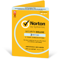 Norton Security Deluxe, 3 Device, 12 Months, PC, MAC, Android, iOS, OEM - Non Subscription