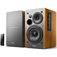 Edifier R1280DB - 2.0 Lifestyle Bookshelf Bluetooth Studio Speakers Brown - 3.5mm AUX/RCA/BT/Optical/Coaxial Connection/Wireless Remote
