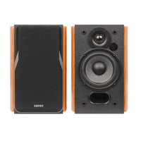 Edifier R1380DB 2.0 Professional Bookshelf Active Speakers - Bluetooth/Optical/Coaxial, Line In Connection/Wireless Remote Brown