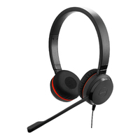 Jabra EVOLVE 20 SE UC Stereo USB-A Entry-level Business Headset, Passive noise cancellation, 2ys Warranty