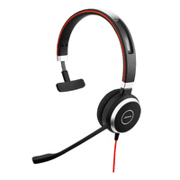 Jabra Evolve 40 UC USB-A Mono Headset, Active Noise Cancelling, Microsoft Teams certified, 2ys Warranty