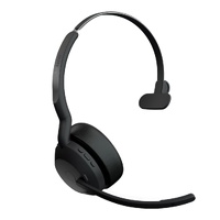 Jabra  Evolve2 55, USB A, MS Teams, Mono, Active Noise Cancellation (ANC), Link 380 Bluetooth Adapter ,30m Wireless Range, 18 Hours Battery Life