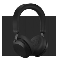 Jabra Evolve2 75 USB-C Link380a UC Stereo Black, 8-Mic Technology, 36 Hours Battery & Fast Charge, Dual-Foam Tech, Discreet Hide-Away Boom Arm