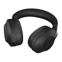 Jabra Evolve2 85 MS Stereo Black Link 380 USB-C ANC Bluetooth Headset, 10-Microphone Technology, Digital Hybrid ANC, 37 Hours Battery Life Busylight
