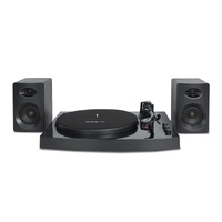 mbeat Pro-M Bluetooth Stereo Turntable System (Black) - Vinyl Turntable Record Player, Vinyl 33/45, Bluetooth Streaming via Smart Devices