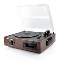 mbeat USB Turntable and Cassette to Digital Recorder - Cassette Player 33.3/45/78 RPM Vinyls and Cassette Record Player, USB Rec