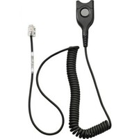 EPOS | Sennheiser Standard Bottom cable: EasyDisconnect to Modular Plug - Coiled cable - code 01 for direct connection to most phones.