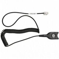 EPOS | Sennheiser Bottom cable: EasyDisconnect to Modular Plug - Coiled cable - wiring code 24 To be used for direct connection to some phones