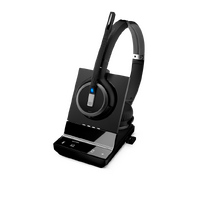 EPOS | Sennheiser Impact SDW 5064 DECT Wireless Office Binaural headset w/ base station, for PC & Mobile, with BTD 800 dongle