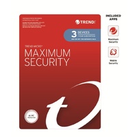 Trend Micro Maximum Security Plus (3 Devices) 1 Year  Retail Mini Box Auto Renew