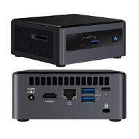 Intel NUC i7-10710U 4.7GHz 2xDDR4 M.2 & 2.5' SSD 3xDisplays HDMI USB-C DP GbE LAN WiFi BT VESA Thunderbolt 3 no AC Cord