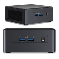 Intel NUC i5-1135G7 vPro 4.2 GHz 2xDDR4 SODIMM M.2 & 2.5' SSD 4xDisplays Iris Xe 2xHDMI 2xDP via USB-C 2xThuderbolt WiFi6 4xUSB GbE LAN no AC Cord