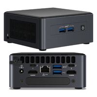 Intel NUC i7-1185G7 vPro 4.8 GHz 2xDDR4 SODIMM M.2 & 2.5' SSD 4xDisplays Iris Xe 2xHDMI 2xDP via USB-C 2xThuderbolt WiFi6 4xUSB GbE LAN no AC Cord