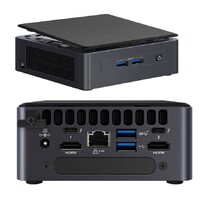 Intel NUC i7-1165G7 vPro 4.8 GHz 2xDDR4 SODIMM M.2 & 2.5' SSD 4xDisplays Iris Xe 2xHDMI 2xDP via USB-C 2xThuderbolt WiFi6 4xUSB GbE LAN no AC Cord