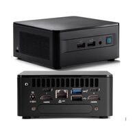 Intel NUC i5-1240P 4.40GHz 2xDDR4 SODIMM 2.5' M.2 SSD Iris Xe Graphics 4xDisplays 2xHDMI 2xDP via USB-C 2xTB4 2.5GbE 4xUSB WiFi6E no AC Cord