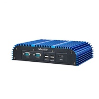Shuttle BPCWL02 Embedded Box PC Barebone - Whiskey Lake Intel i5-8365UE, Fan-Less Robust Aluminum Chassis, 2x LAN, 3x RS-232 (RS422/485), 90W adapter