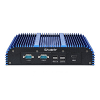 Shuttle BPCWL03 Embedded Box PC Barebone-Intel i5-8365UE with Fan-Less Robust Aluminum Chassis 2xLAN 3xRS-232(RS422/485) -20Deg to 60Deg 150W adapter