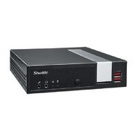 Shuttle DL20N6 Slim Mini PC 1L Barebone-Pentium N6005, Fan-less, HDMI, DP, VGA, 2xRS232 (RS422/485), LAN, 2xDDR4, 2.5' HDD/SSD bay, Vesa Mount, 40W