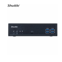 Shuttle DL30N Slim Mini PC 1L Barebone - Intel Processor N100, Fan-less, LAN, RS232/RS422/RS485, HDMI, DP, VGA, Vesa Mount, 65W Adapter