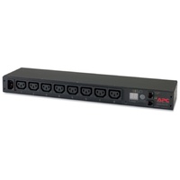 APC Rack PDU, Metered, 1U, 12A/208V, 10A/230V, (8) C13, Horizontal, Load capacity 2300 VA,