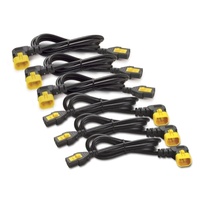 APC Locking Power Cord Kit, C13 to C14 (90 Degree), 1.2M Length, 6 Pack