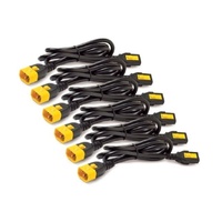 APC Locking Power Cord Kit, C13 to C14, 1.8M Length, 6 Pack