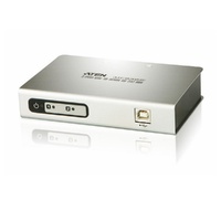 Aten Serial Hub 2 Port USB to RS232 Converter w/ 1.8m cable, Supports Hot-Swapping & Plug and Play