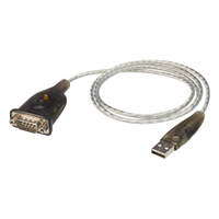 Aten USB to RS232 Converter with 1m Cable 921.6 Kbps Transfer Rate - Compatible with Windows Mac Linux