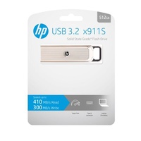 HP HPFD911S-512 - USB 3.2 Type A - 410MB/s (read), 300MB/s (write)