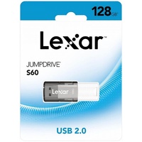 Lexar S60 128GB JumpDrive® USB 2.0 Flash Drive provides stylish, high-capacity portable storage, allowing you to easily transfer, store, and share fil