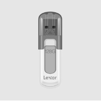 Lexar V100 128GB JumpDrive® USB3.0 Flash Drivee, up to 100MB/s read allows you to quickly and easily store and transfer your favorite photos, videos
