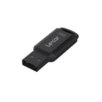 Lexar V400 256GB JumpDrive® USB3.0 Flash Drive, up to 100MB/s read, Black,Securely protect files with Lexar DataShield. 256-bit AES encryption for add