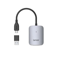 Lexar CFexpress™ Type A USB-C Reader  transfer speeds up to 900MB/s it is backwards compatible with UHS-I cards and has a USB-C™ connector