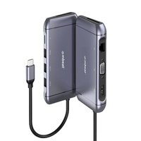 mbeat Elite X9 9-in-1 Multifunction USB-C Docking Station 1x HDMI, 1x VGA 1x USB-C Power Delivery 100W, 3x USB 3.0, MicroSD/SD C