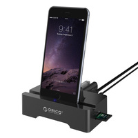 ORICO 3 Port USB2.0 Docking Station of Cellphone and PAD for SD & TF with 1M USB3.0