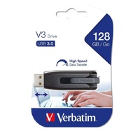 Verbatim Store'n'Go V3 USB 3.0 Drive 128GB - Grey