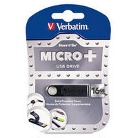 Verbatim 16GB Micro+ USB2.0 Bl Store N Go, Lifetime Warranty